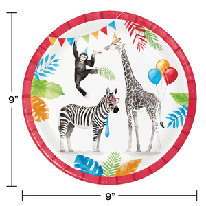 Party Animals Dinner Plate 8ct