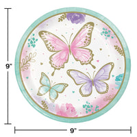 Butterfly Shimmer Dinner Plate 8ct