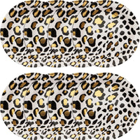 96ct Bulk Leopard Dessert Plates