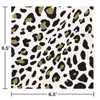 192ct Bulk Leopard Luncheon Napkins
