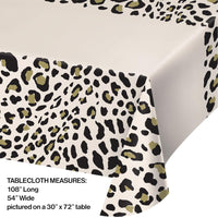 6ct Bulk Leopard Paper Table Covers