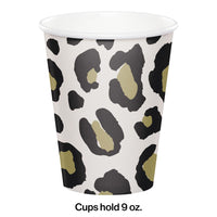 96ct Bulk Leopard Paper Cups