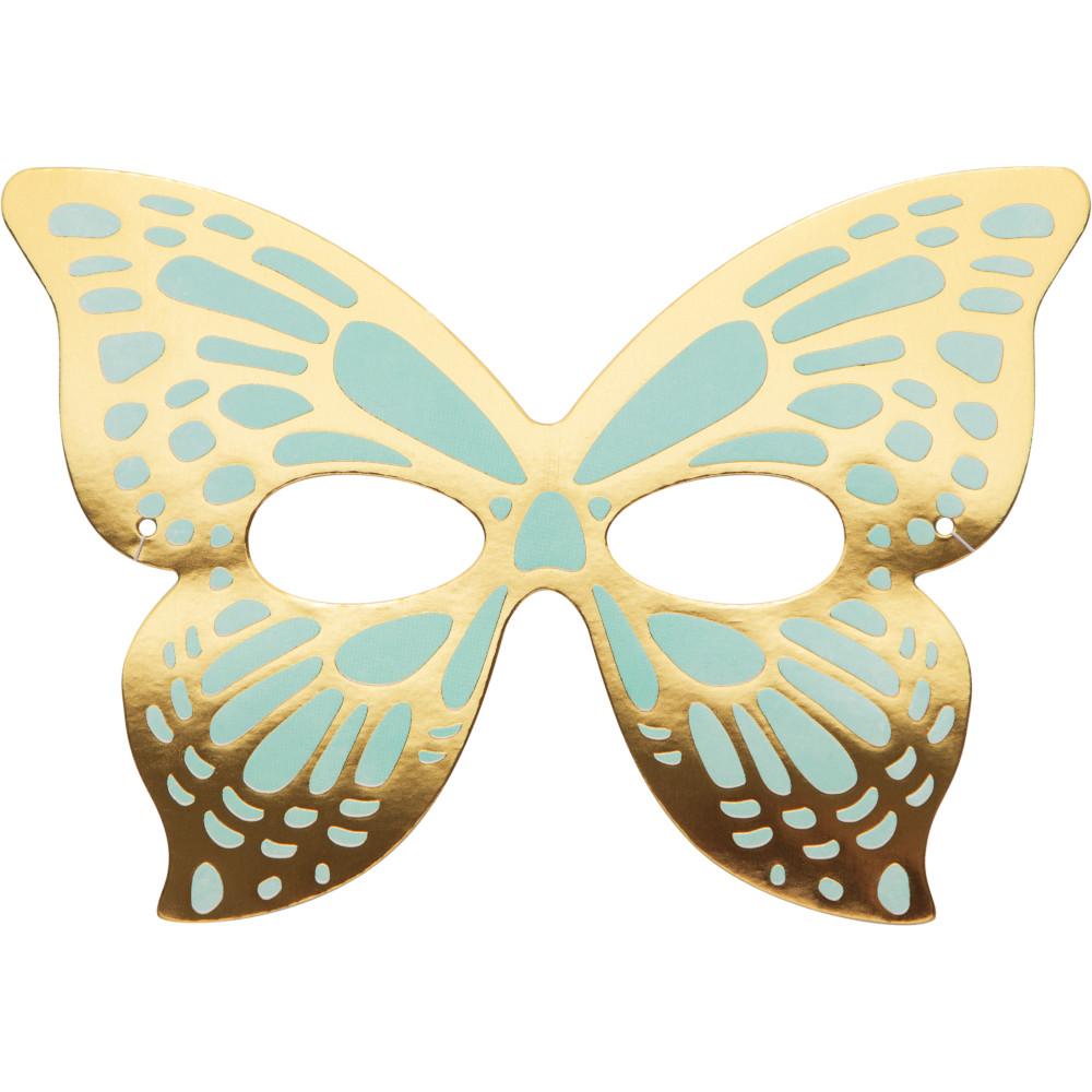 48ct Bulk Golden Butterfly Paper Masks