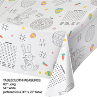 12ct Bulk Kids Easter Activity Paper Table Covers