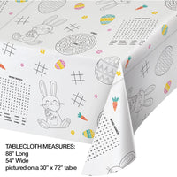 12 pc Bulk Kids Easter Activity Paper Table Covers