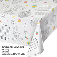 12ct Bulk Kids Easter Activity Paper Table Covers