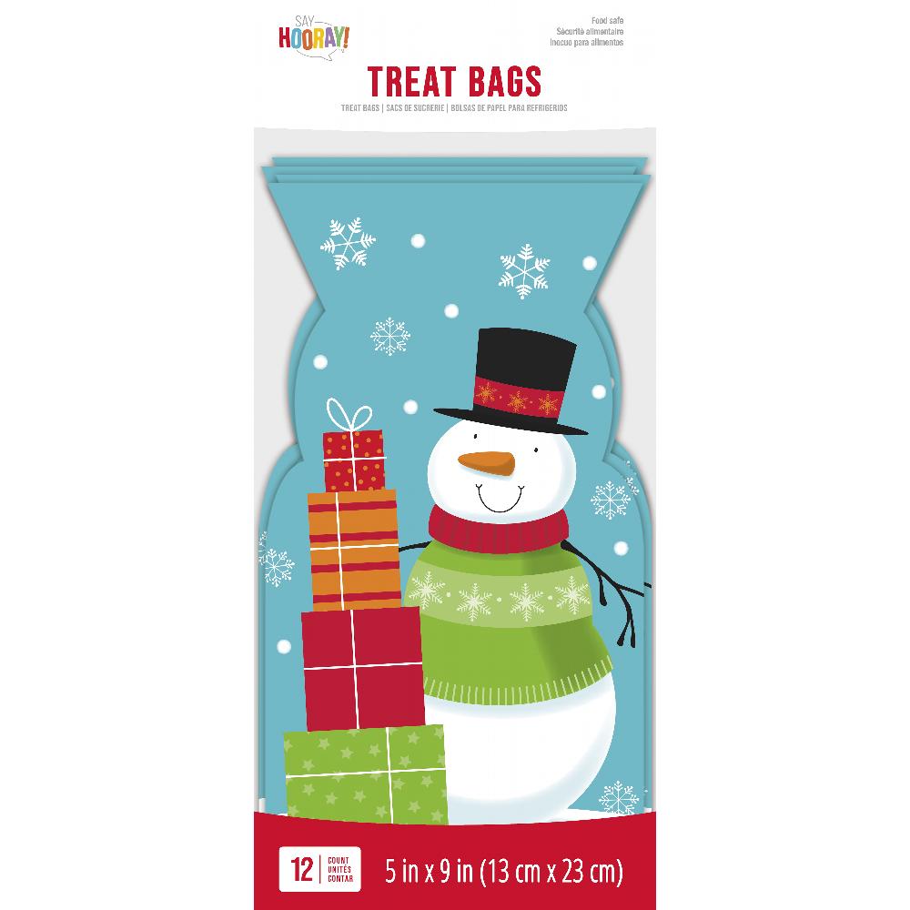144 pc Bulk Snowman Favor Bags with Zipper