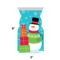 144 pc Bulk Snowman Favor Bags with Zipper