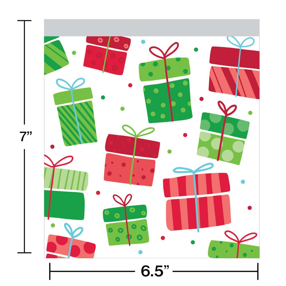 Christmas Decor Presents Treat Bags (10/Pkg)