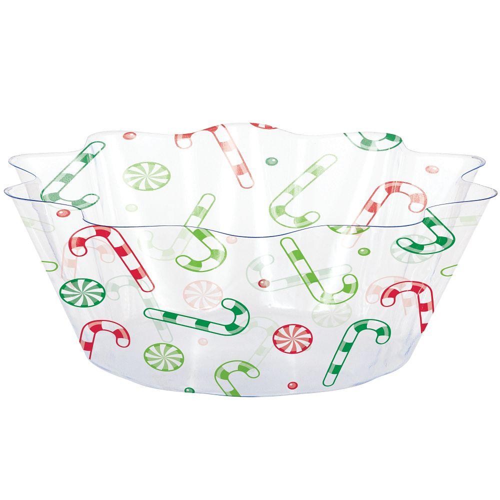 12 pc Bulk Christmas Candy Fluted Bowl