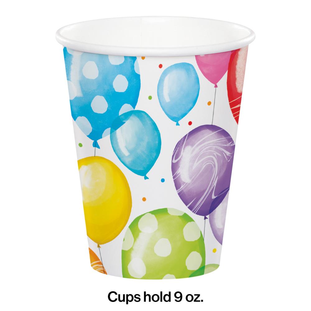 Balloon Bash Hot/Cold Cup 9oz. 8ct