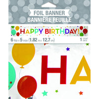 Birthday Foil Banner 1ct