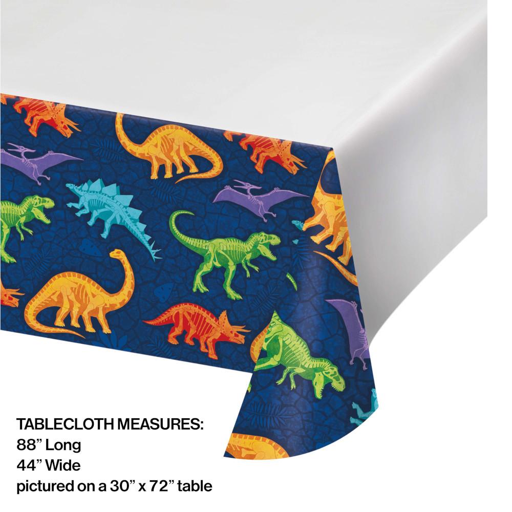 12 pc Bulk Dino Dig Plastic Table Covers
