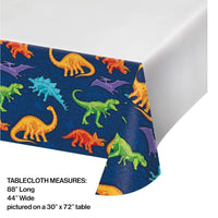 12 pc Bulk Dino Dig Plastic Table Covers
