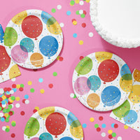 Confetti Balloons Dessert Plate 8ct