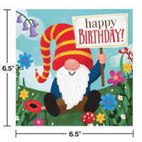 192ct Bulk Party Gnomes Luncheon Napkins