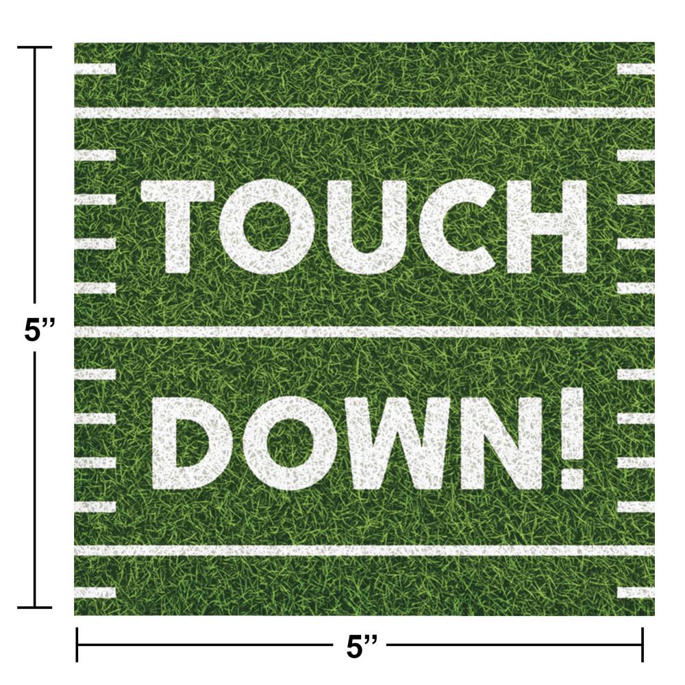 192 pc Bulk Football Fun Touchdown Beverage Napkins