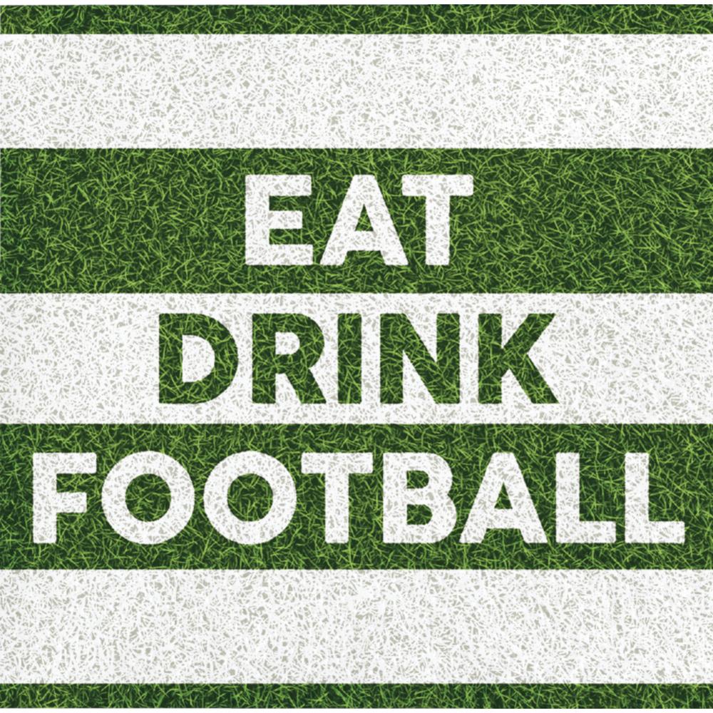 192 pc Bulk Eat Drink Football Beverage Napkins