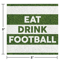 192 pc Bulk Eat Drink Football Beverage Napkins