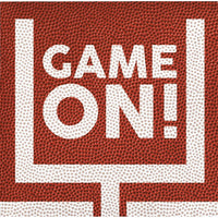 192 pc Bulk Football Fun Beverage Napkins