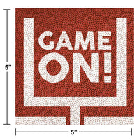 192 pc Bulk Football Fun Beverage Napkins