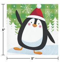 192 pc Bulk Christmas Characters Beverage Napkins