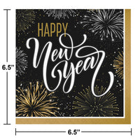 192ct Bulk Elegant New Year Napkins