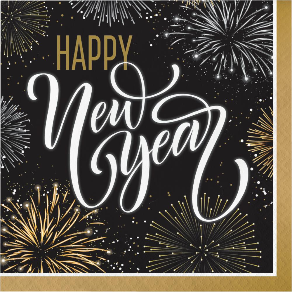 192 pc Bulk Elegant New Year Napkins
