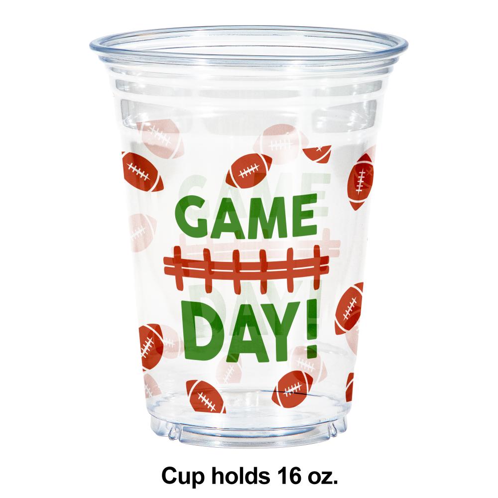 Football Plastic Cup 16 oz, 8 per Pkg by Creative Converting