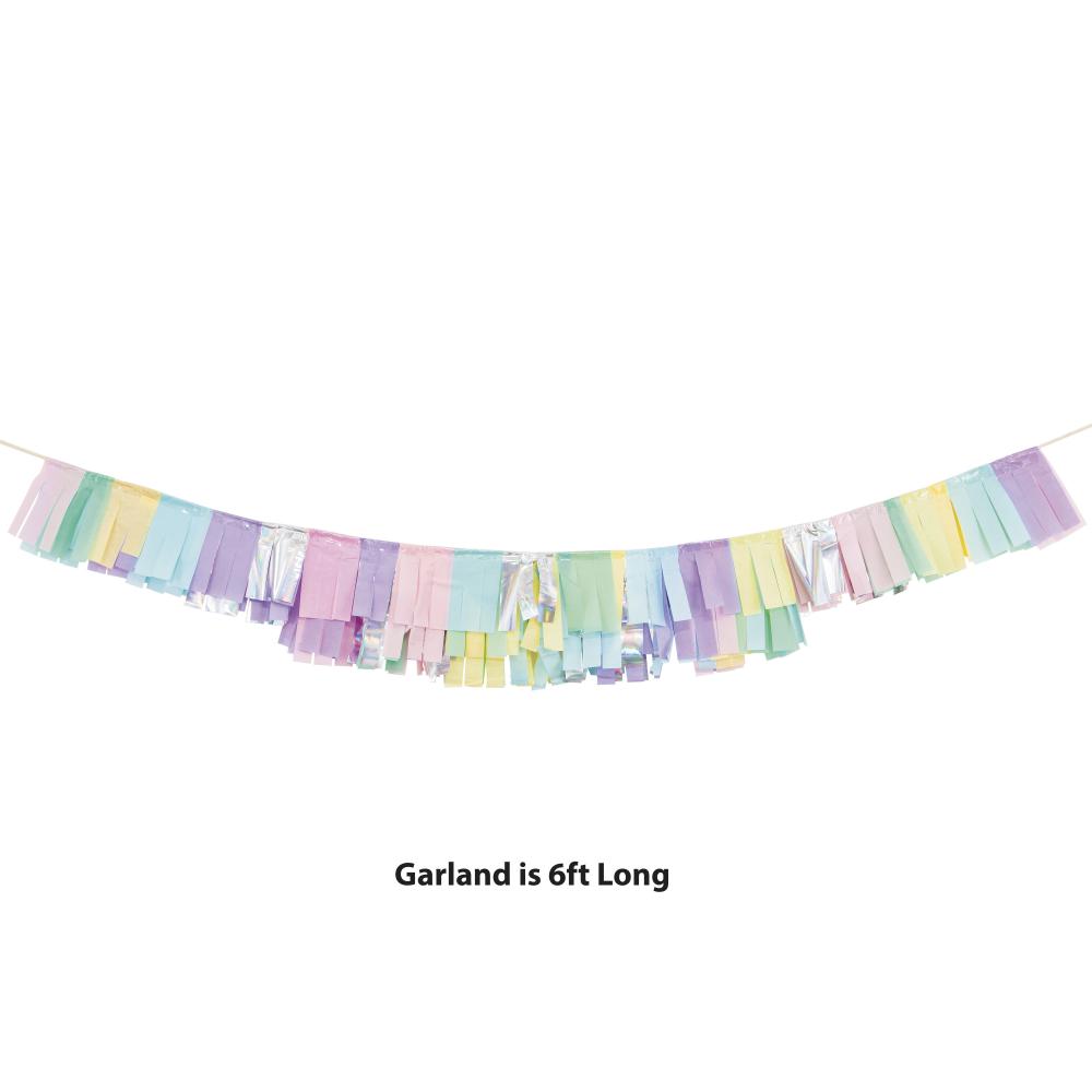 6ct Bulk Pastel Fringe Garlands