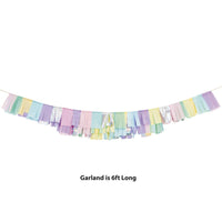 6ct Bulk Pastel Fringe Garlands