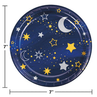 96ct Bulk Starry Night Dessert Plates