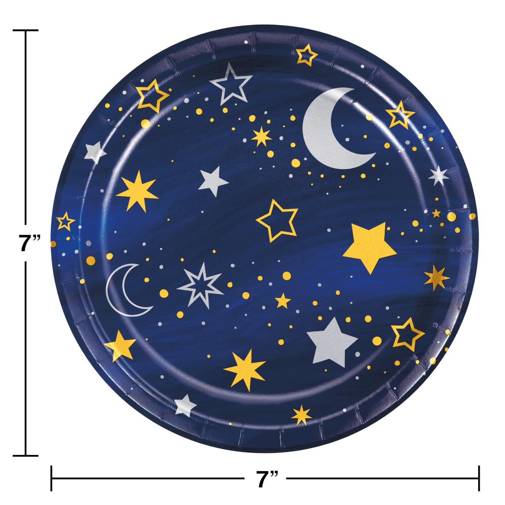 96ct Bulk Starry Night Dessert Plates
