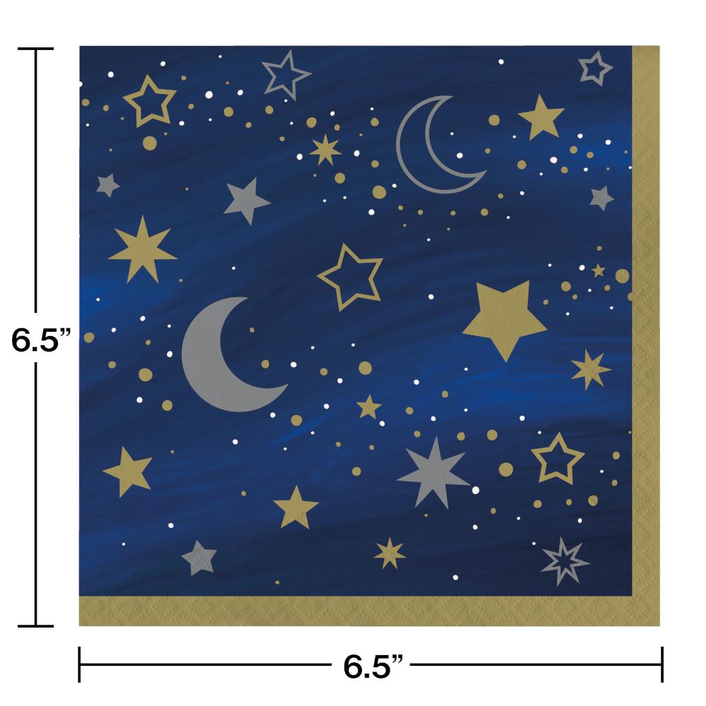 192ct Bulk Starry Night Luncheon Napkins