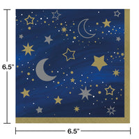 192ct Bulk Starry Night Luncheon Napkins