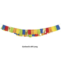 6ct Bulk Primary Color Fringe Garlands
