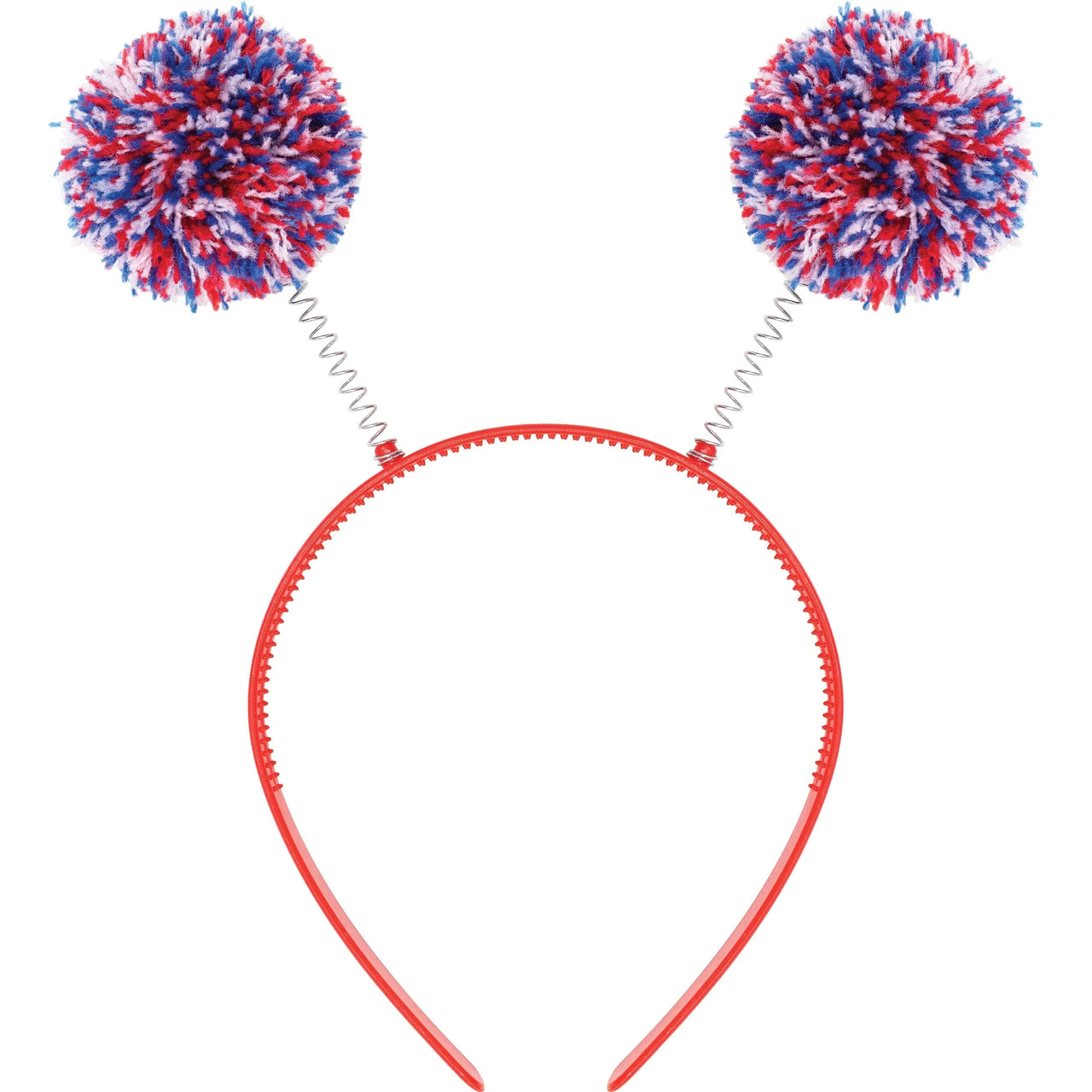 12 pc Bulk Patriotic Plastic Headbands w/ bopper