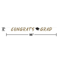 12 pc Bulk Golden Grad Shaped Banner with ribbon