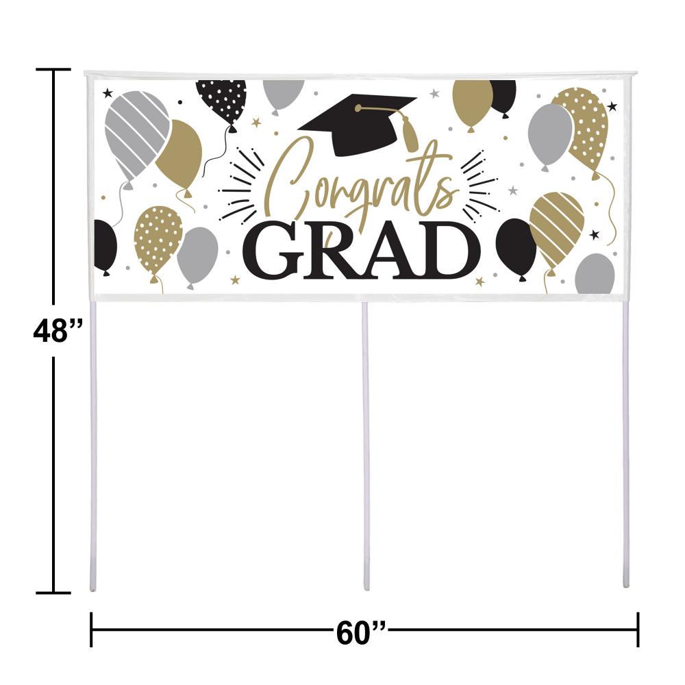 192 pc Bulk Congrats Grad Yard Banner
