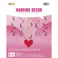 Val Hearts with Gold Split Dizzy Danglers by Creative Converting