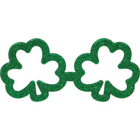 St Pats Decor Shamrocks Glasses Party Favor