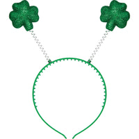 12 pc Bulk St. Patrick's Day Plastic Headbands w/ Glitter