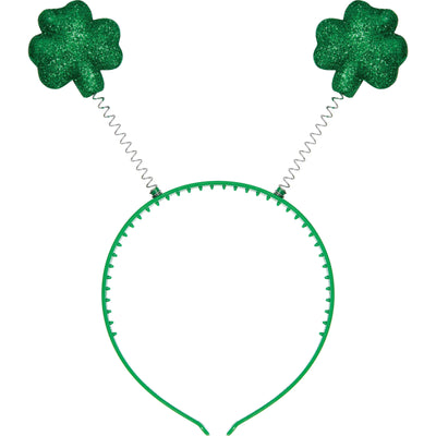 12 pc Bulk St. Patrick's Day Plastic Headbands w/ Glitter
