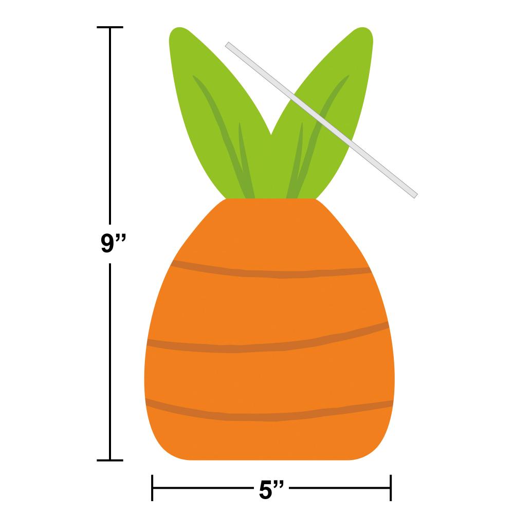 240 pc Bulk Easter carrot Cello Bag with Twist Ties