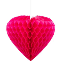 Bulk Case of Valentine Hearts Hanging Cutouts w/ Honeycomb