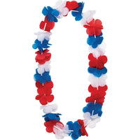 12 pc Bulk Patriotic Lei Favor