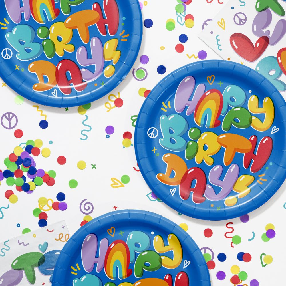 Bubbly Birthday 8.75 inch Paper Dinner Plate (8/Pkg)