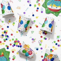 Bubbly Birthday Paper Hot/Cold Cup 9oz. (8/Pkg)