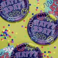 Graffiti Party 8.75 inch Paper Dinner Plate (8/Pkg)