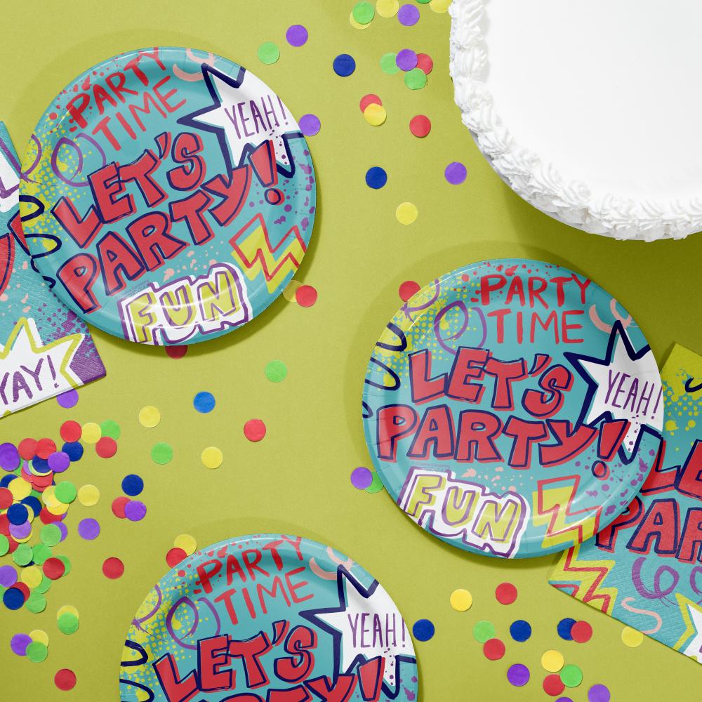 Graffiti Party 6.75 inch Paper Luncheon Plate (8/Pkg)